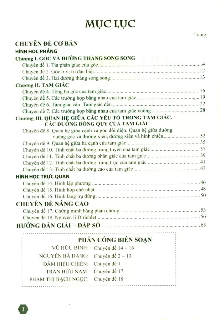 BỒI DƯỠNG HỌC SINH GIỎI TOÁN LỚP 7 - HÌNH HỌC (Dùng cho các bộ SGK mới)